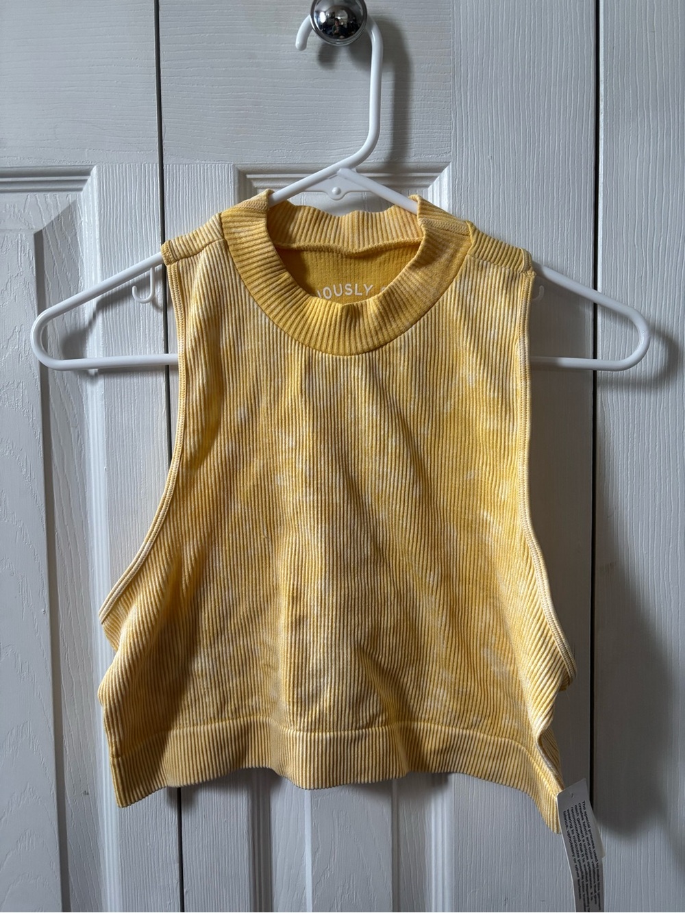 Cropped halter tank top